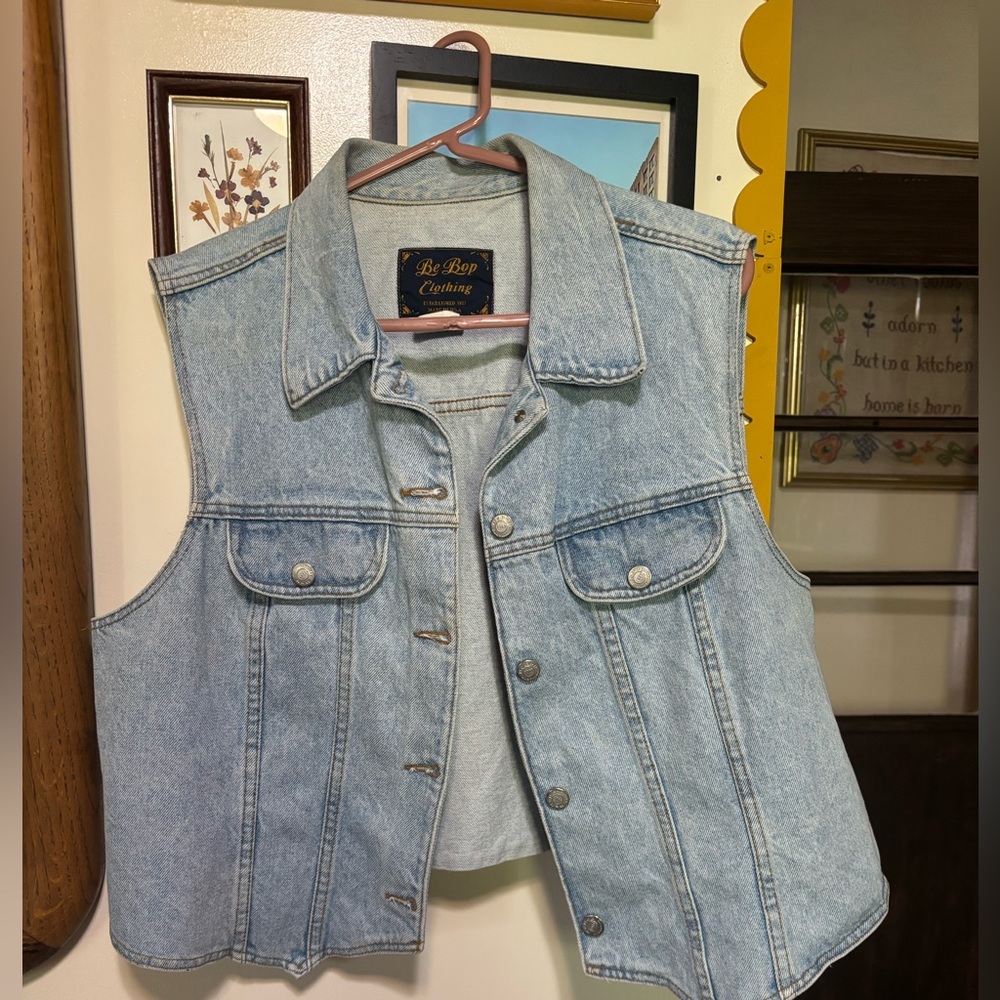 BeBop Light Blue Denim vest